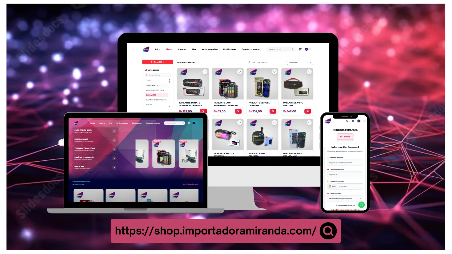 Shop de Importadora Miranda